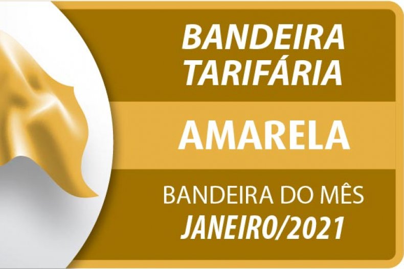 Bandeira tarifária para janeiro de 2021 é amarela