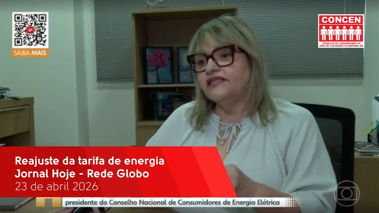 Reajuste da tarifa de energia - Jornal Hoje - Rede Globo - 23/04/2026