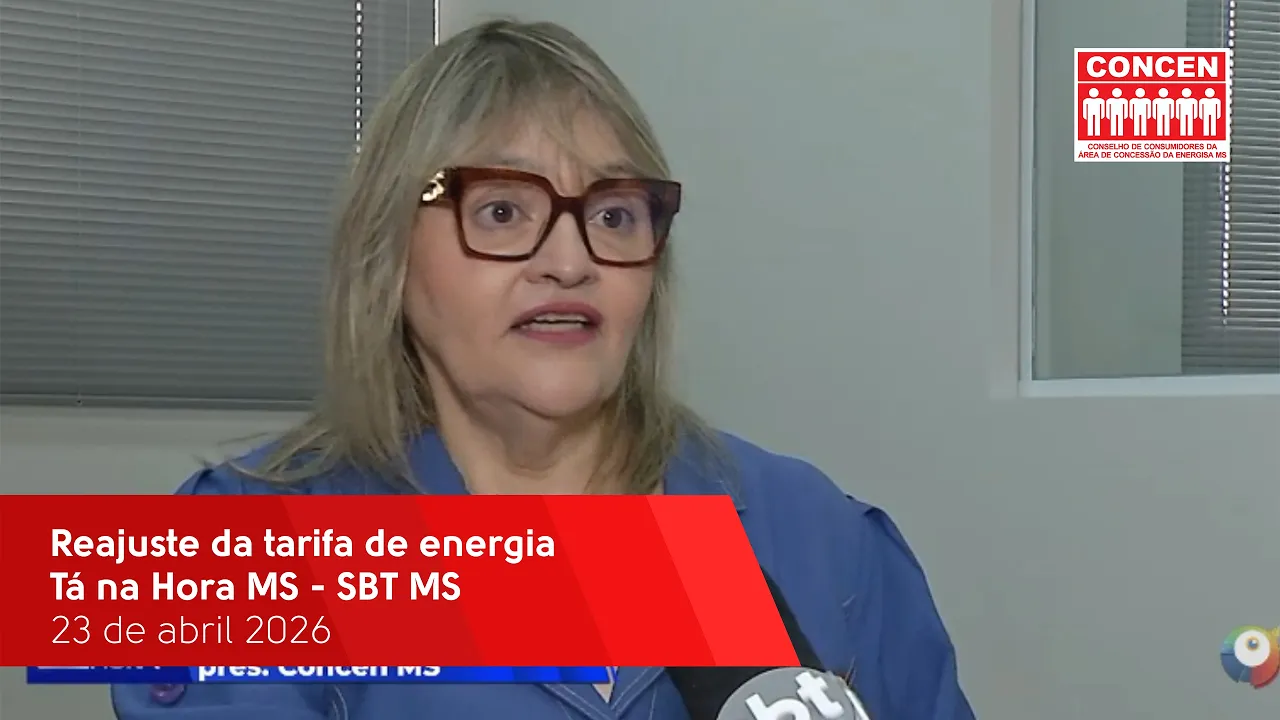 Reajuste da tarifa de energia - Tá na Hora MS - SBT MS - 23/04/2026
