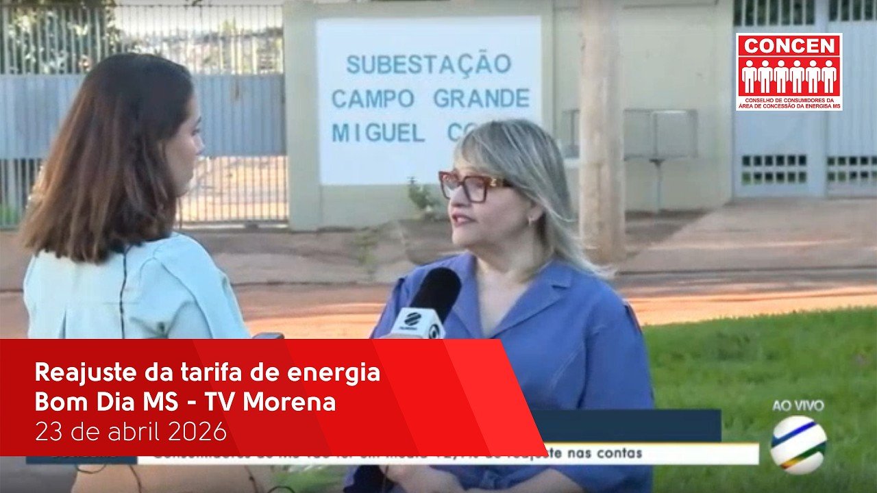 Reajuste da tarifa de energia - Bom Dia MS - TV Morena - 23/04/2026