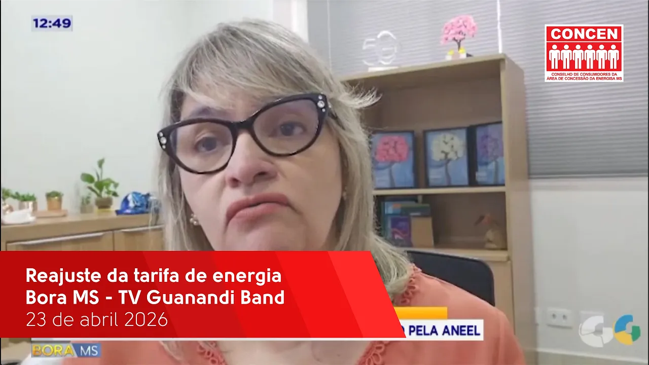 Reajuste da tarifa de energia - Bora MS - TV Guanandi - 22/04/2026