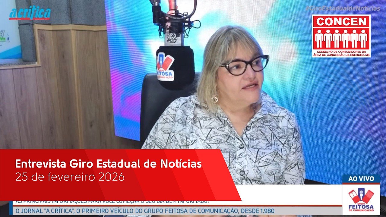 Entrevista no Giro Estadual de Notícias - A Crítica - 25/02/2026